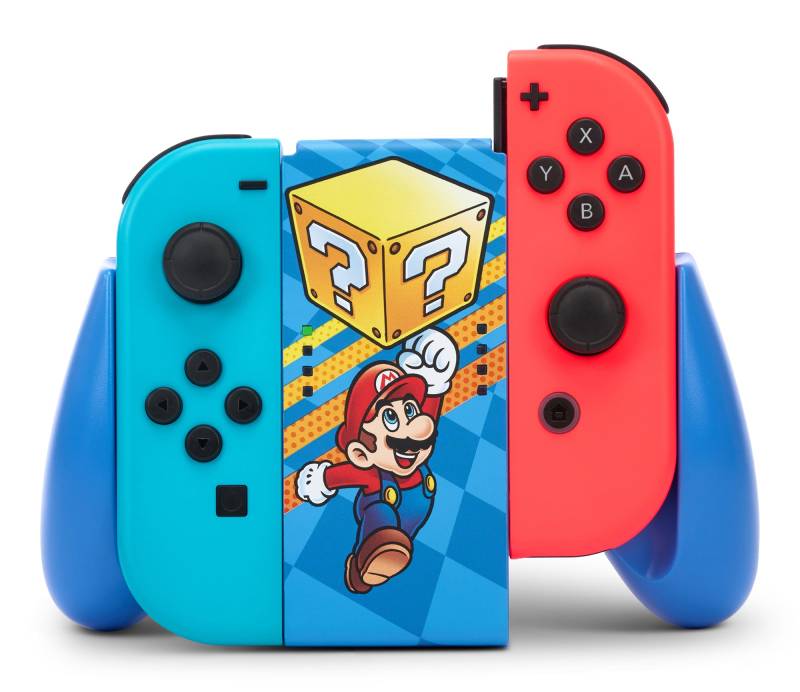 Powera Joy-Con Comfort Grip - Mystery Block Mario /Nintendo Switch Controller Tilbehør - Geekd.dk
