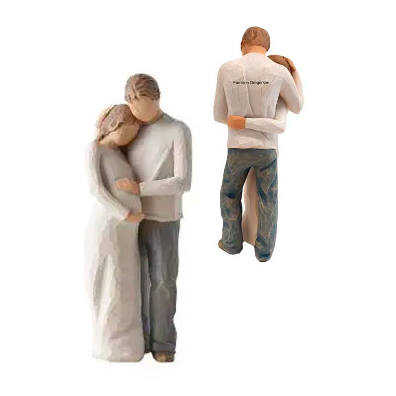 Willow Tree Home Figur (mand Og Gravid Kvinde)