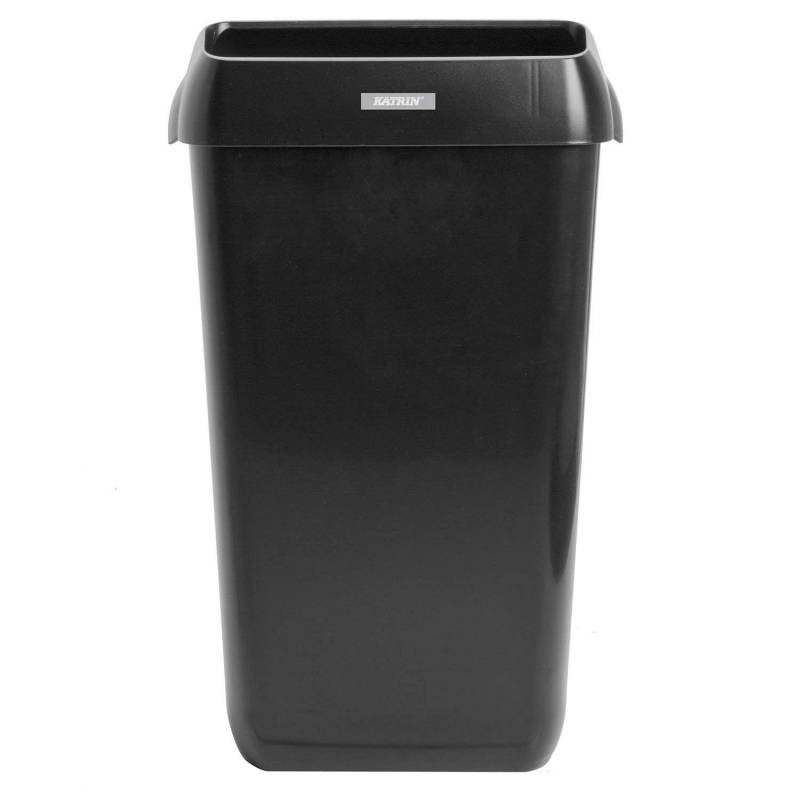 Katrin Waste Bin 25 L, Papirkurv Med Låg, Sort