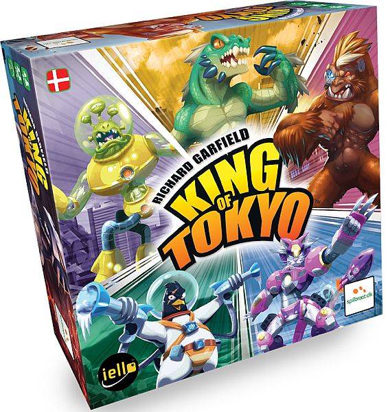 King Of Tokyo - Dansk Grundspil (iello/Spilbrã¦t) - Board Game By Richard Garfield - !andre Brã¦tspil