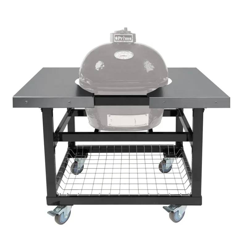 Primo Grill Vogn With Basket W/Ss Sideborde Til Oval Junior 200