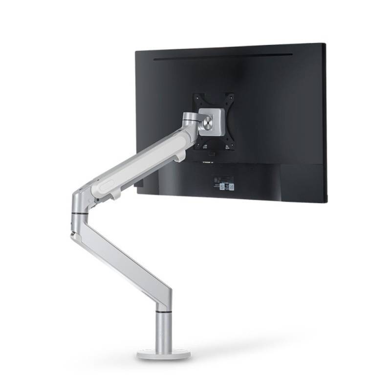 Wergon - Moon - Justerbar Holder Med Gasfjeder Til Monitor / Lcd Skærm Op Til Max 32" - Sølv