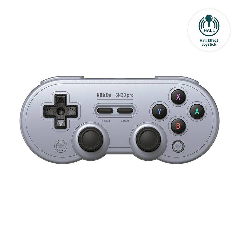 8bitdo Sn30 Pro Gamepad Hall Ed/Grå