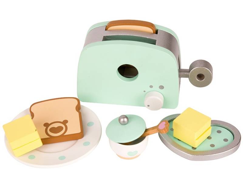 Classic World Toaster Sæt Med Tilbehør - Træ Legetøj