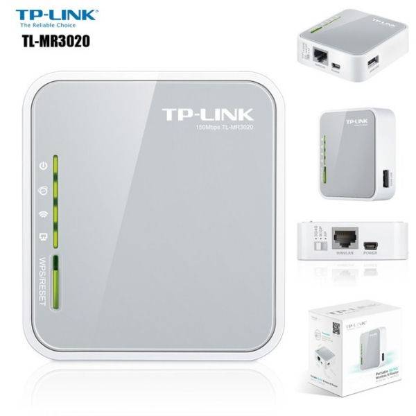 Tp-Link Portable 3g/4g Wireless N Router Model Tl-Mr3020