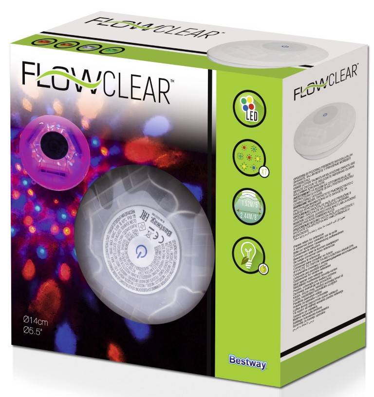 Bestway Flowclear Flydende Led-Lys Til Pool