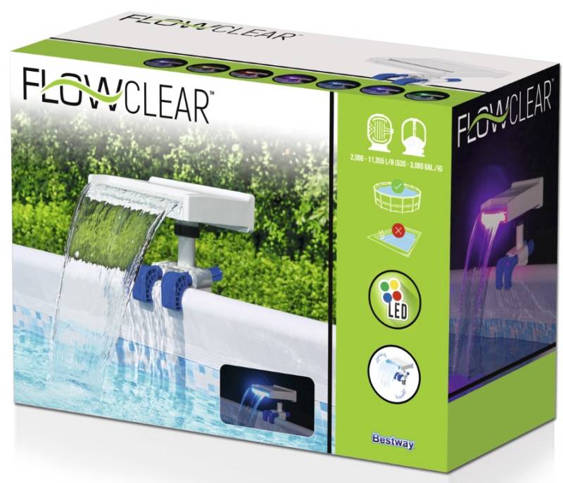 Bestway Flowclear Beroligende Led-Vandfald Til Pool