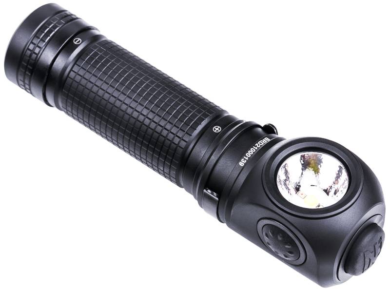 Nextorch Håndlygte P10 3-Farvet 1400lm Genopl.