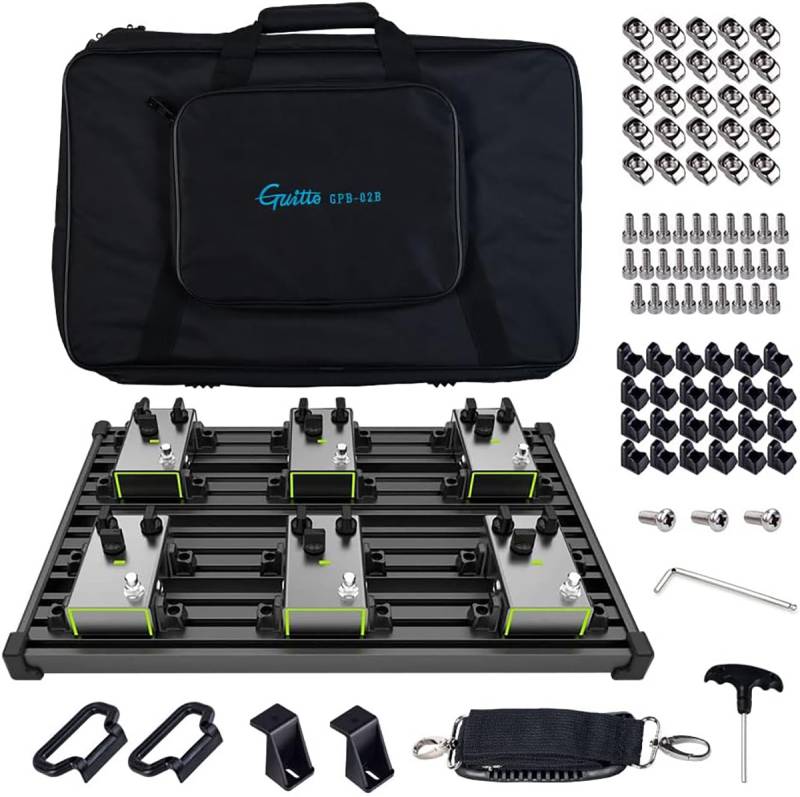 Guitto Gpb-02 B Pedalboard Mit Tasche, Mittel