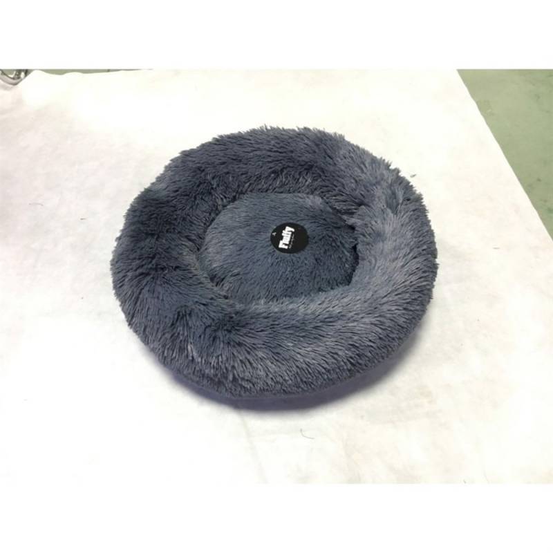 Fluffy Hundeseng, Koksgrå, Small, 59 X 59 Cm
