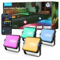 Govee Outdoor Ground Lights 2, Spydspot, Bluetooth, Wifi - 4-Pak