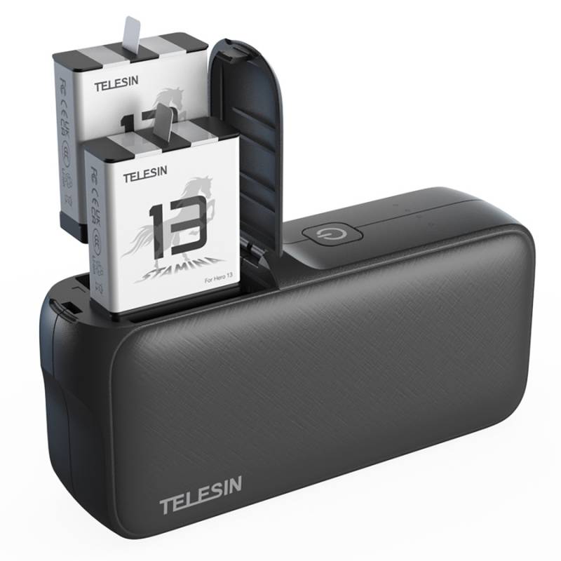 Telesin Powerbank Til Gopro Hero 13 Batterier / Smartphones