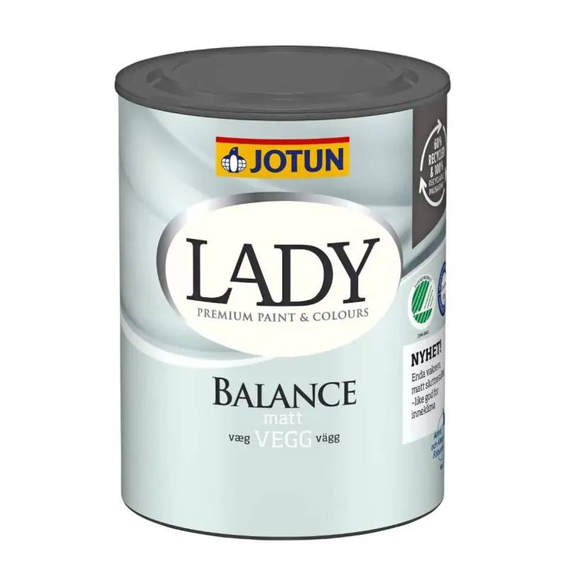 Jotun Lady Balance Glans 5 - Indeklima-Venlig Loft & Vægmaling - 0.68 L - Maling - Allergivenlig Maling