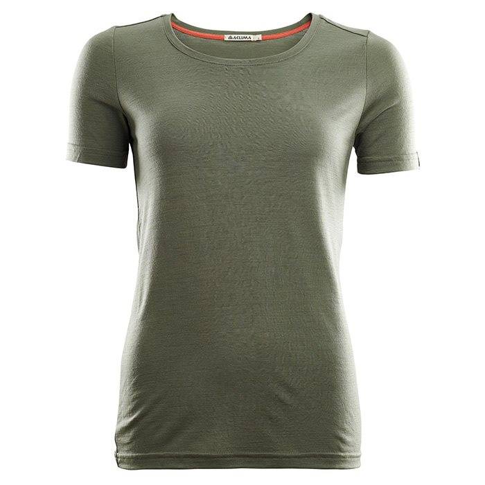 Aclima Lightwool T-Shirt Woman-Ranger Green-L - T-Shirts