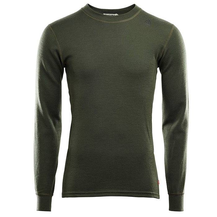 Aclima Warmwool Crew Neck Man, Olive Night-M - Undertøj