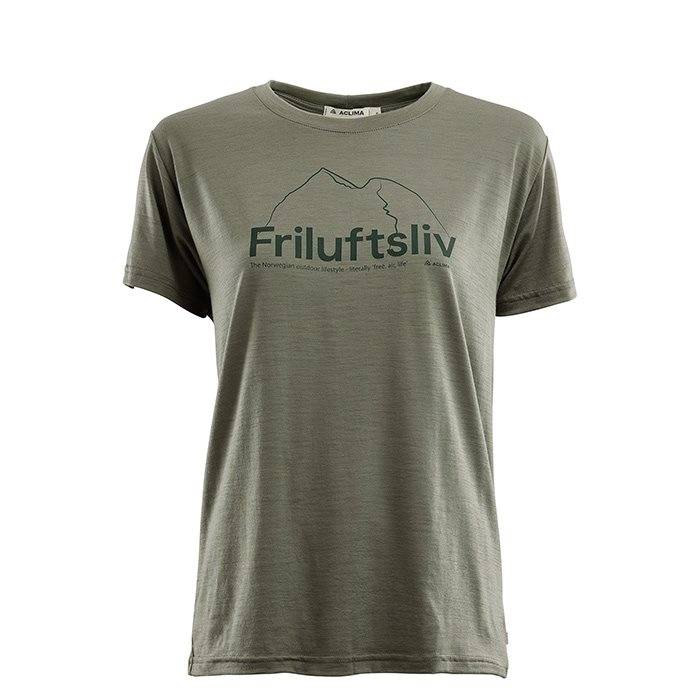 Aclima Classic Tee Friluftsliv Woman, Ranger Green-S - T-Shirts