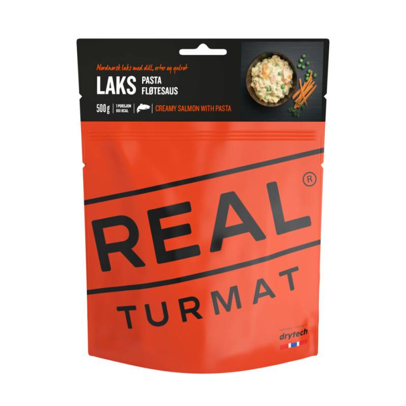 Real Turmat Cremet Laks Med Pasta  Frysetørret Mad - Drytech
