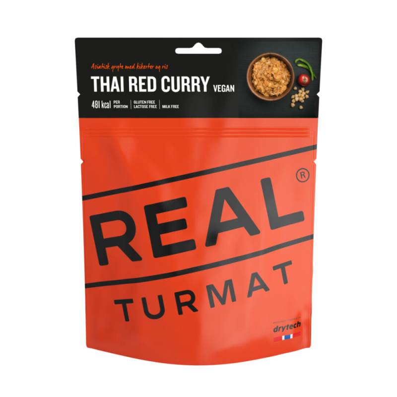 Real Turmat Thai Rød Karry  Frysetørret Mad - Drytech