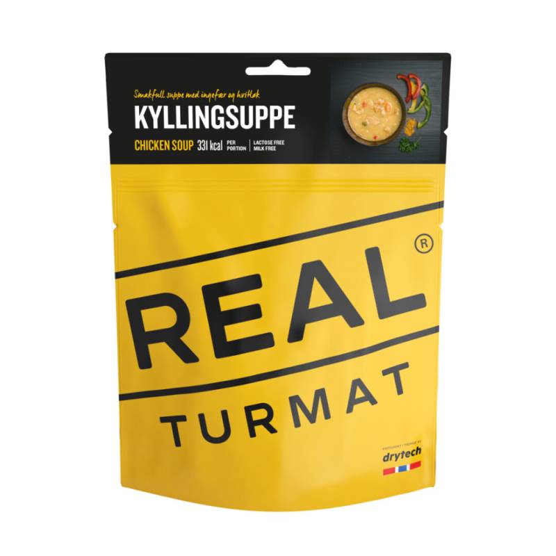Real Turmat Kyllingesuppe  Frysetørret Mad - Drytech
