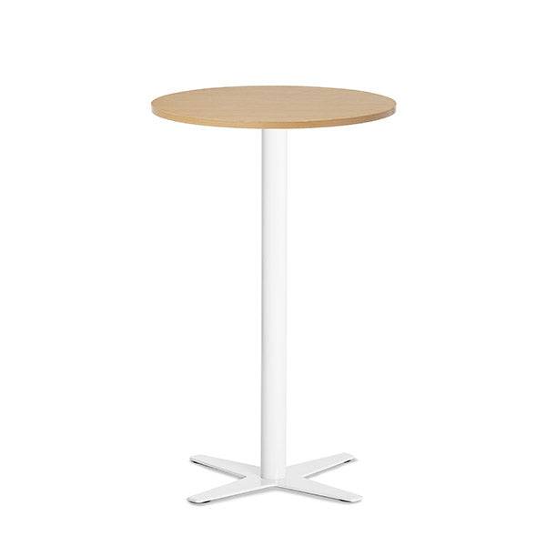Bord Amy ø650 Mm H1050 Mm, Bøg Laminat Hvidt Understel - Sono
