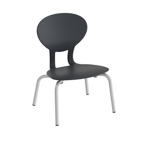 Stol Rocka 3071s Sort/Alugrå Ral 9006, Siddehøjde 260mm - Sono