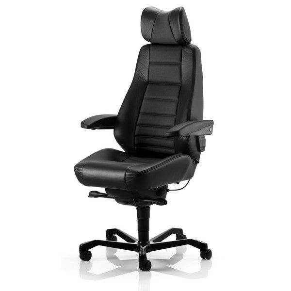 Kontorstol Kab Seating Controller Black Leather - Sono