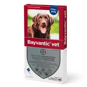 Bayvantic Loppemiddel Til Hunde 25-40 Kg - Bayvantic Vet