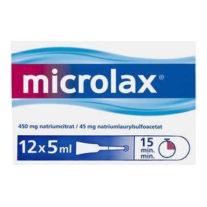 Microlax Rektalvæske - 12 Tuber