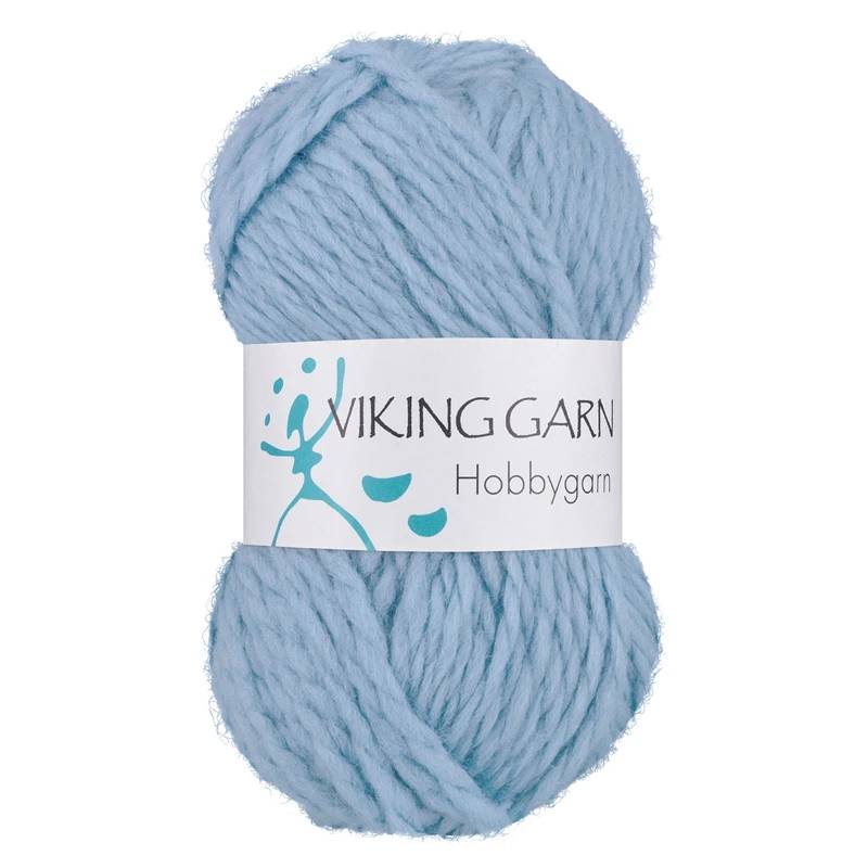 Viking Hobbygarn 920 Lys Blå, Uldgarn, Fra Viking