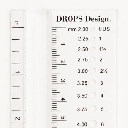 Drops Design Strikkepindemåler 2.00 Til 12.00 Mm (0 Til 17 Us) - Drops - Garnstudio