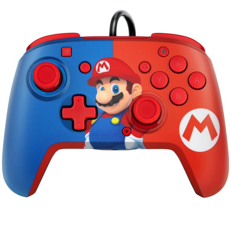 Pdp Nintendo Switch Faceoff Deluxe Controller + Audio - Mario - Geekd.dk