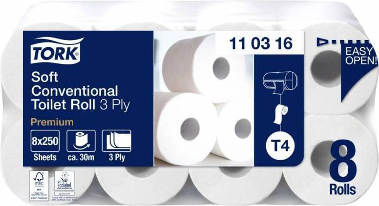 Tork Premium T4 3-Lags Toiletpapir 72-Pak