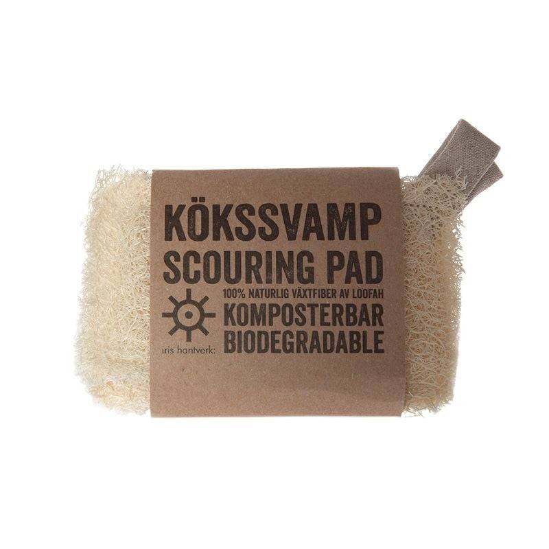 Iris Hantverk Køkkensvamp - Naturlig & Bæredygtig Loofasvamp (2 Stk) - Skuresvamp - Iris Hantverk - Studiobuus