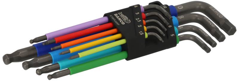 Unbrako®-Nøglesæt Farvede - 9 Dele - Bahco