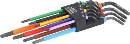 Torx®-Nøglesæt Farvede - 9 Dele - Bahco