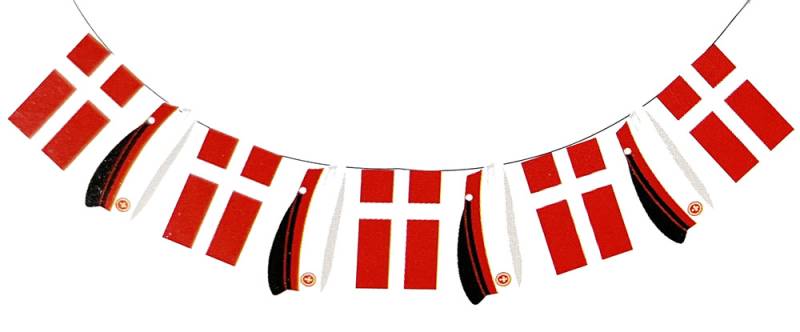 Studenter Guirlande Med Røde Huer Og Flag - Festkassen