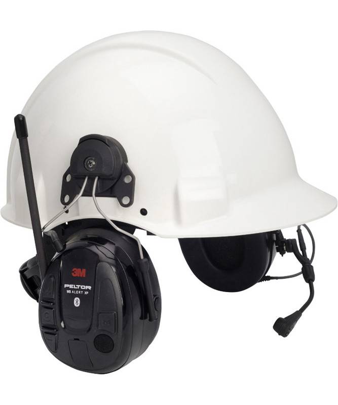 3m Peltor Ws Alert Xp Hjelmmonteret Høreværn M/ Fm Og Bluetooth