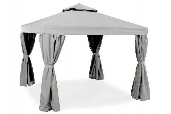 Luxus Pavillon 3x3 Meter Lys Grå