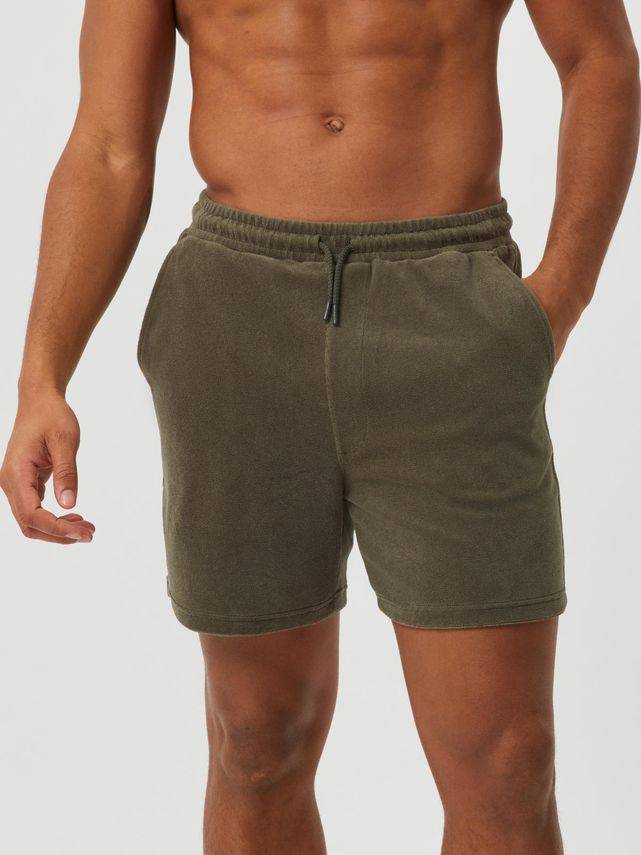Borg Toweling Pool Shorts, Egret - Björn Borg
