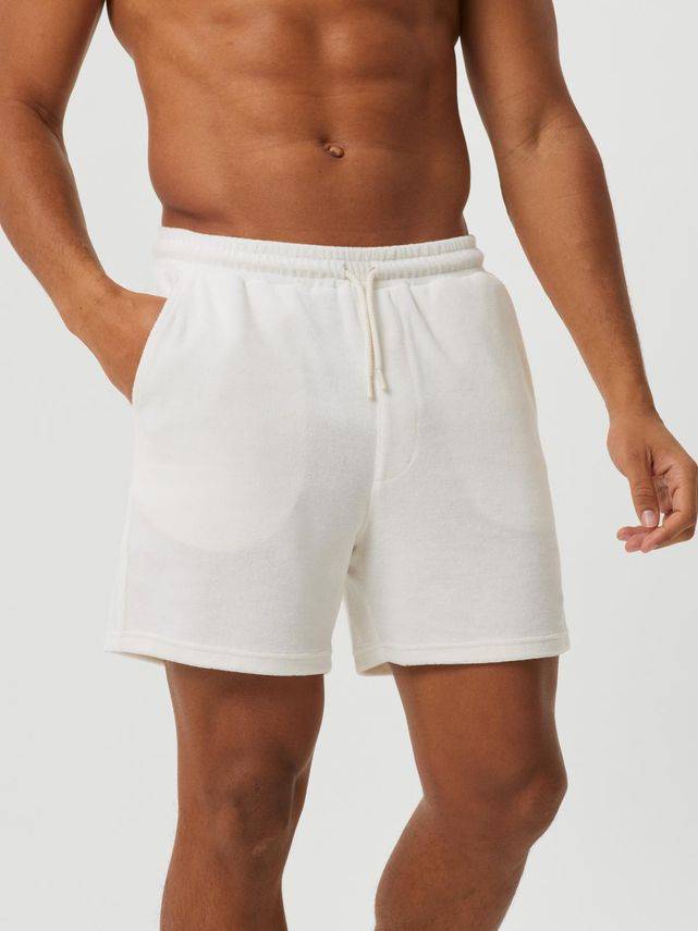 Borg Toweling Pool Shorts, Egret - Björn Borg