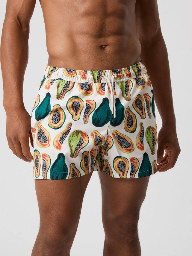 Borg Print Swim Shorts, Bb Wide Stripe 2 - Björn Borg