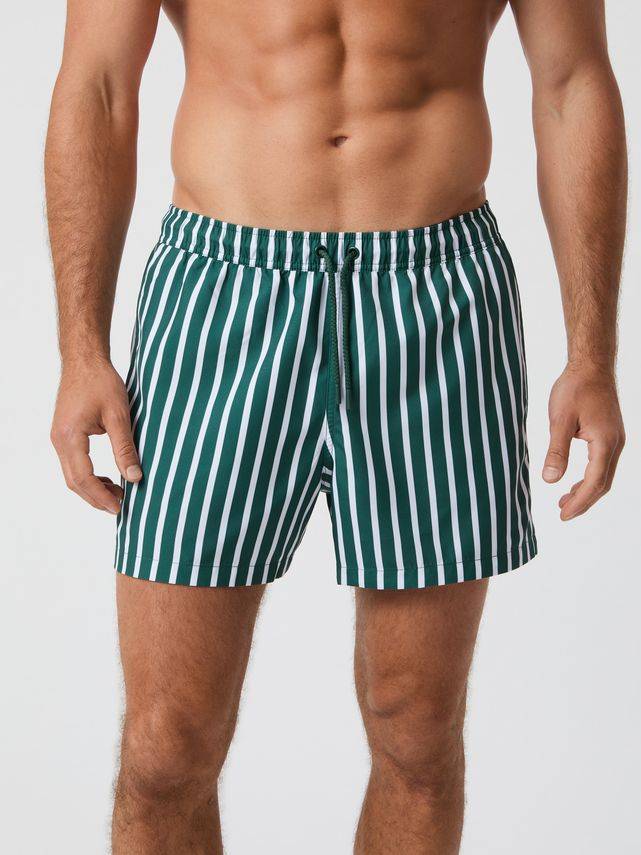 Borg Print Swim Shorts, Bb Wide Stripe 2 - Björn Borg