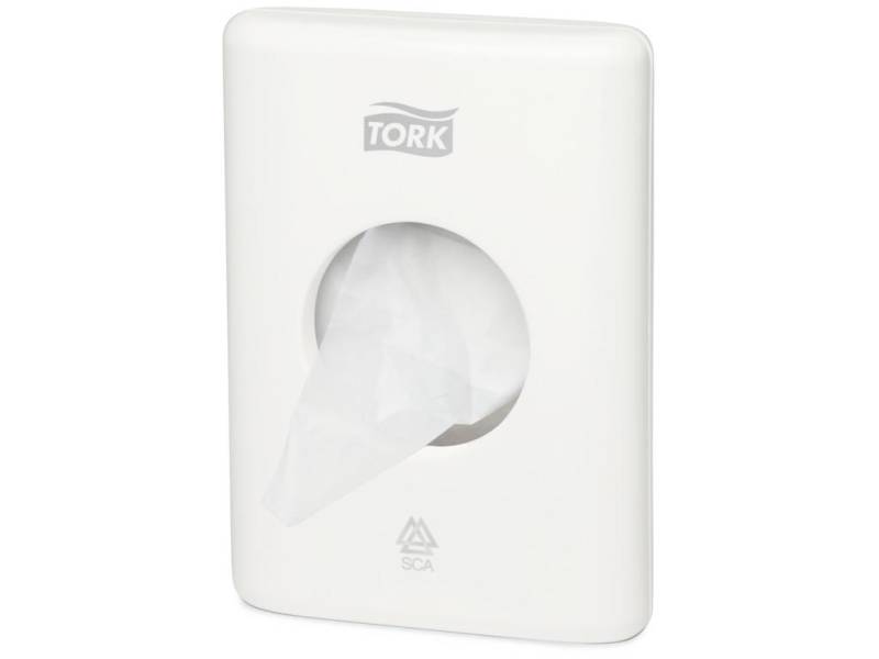 Tork B5 Dispenser Til Hygiejneposer, Hvid Plast