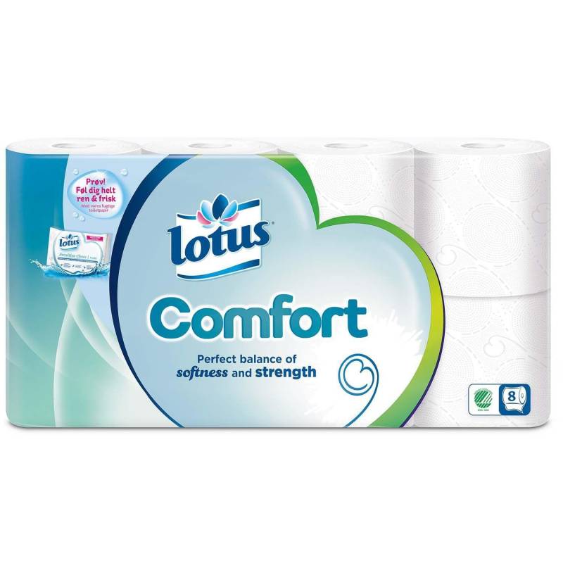 Lotus Comfort Super Soft, Toiletpapir 3-Lags, 56 Ruller