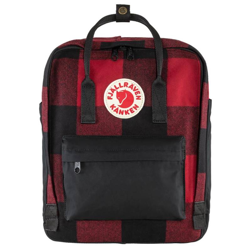 Fjällräven Kånken Re-Wool 16l-Red/Black - Kånken Tasker