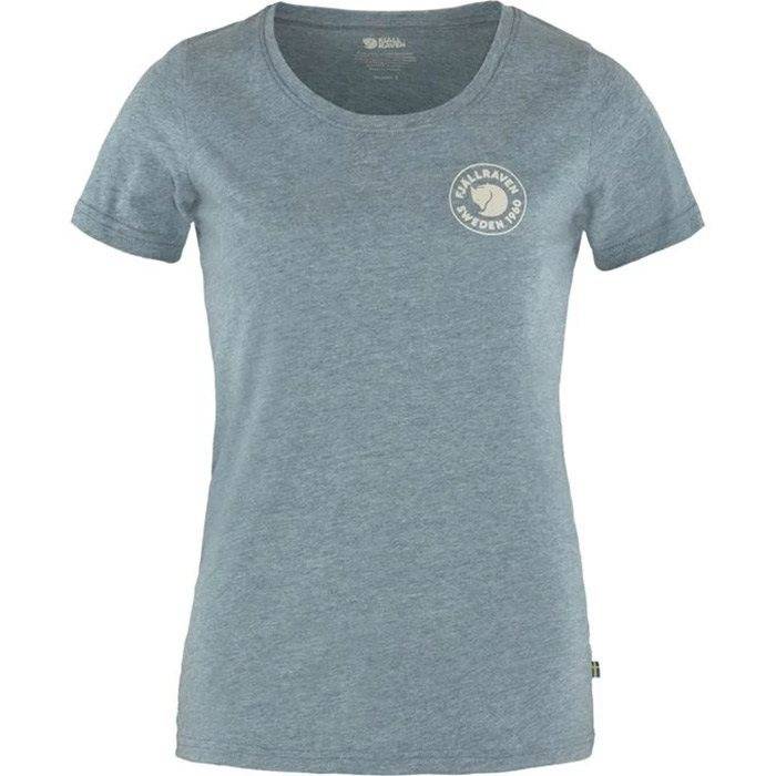 Fjällräven 1960 Logo T-Shirt Woman-Indigo Blue Melange-Xxs - T-Shirts
