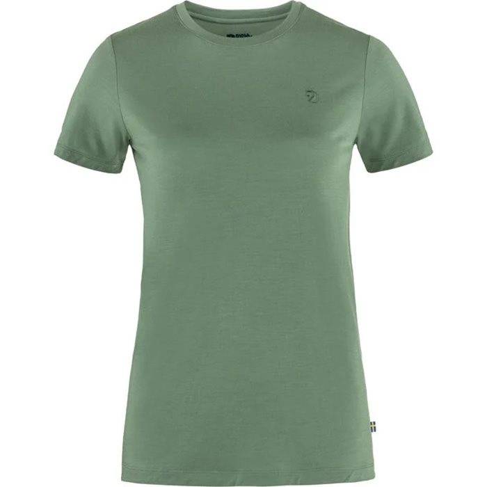 Fjällräven Abisko Wool Ss Kvinder / Damer-Patina Green-Xxs - T-Shirts