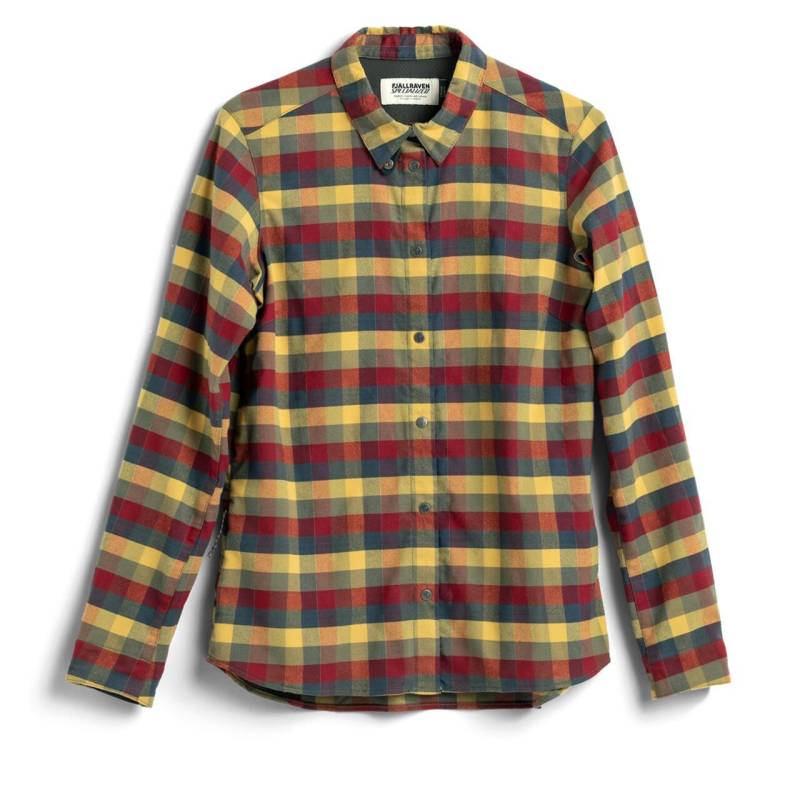 Fjällräven Womens S/F Riders Flannel Shirt Ls (gul (flag Check/701) X-Small)