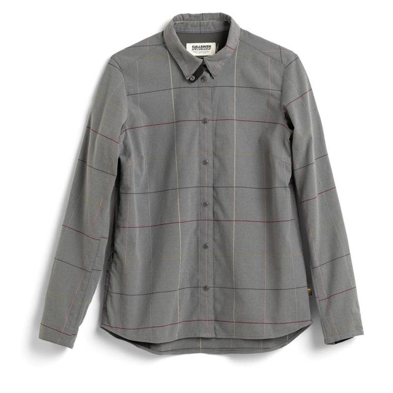 Fjällräven Womens S/F Riders Flannel Shirt Ls (grå (grey Flag Window/702) Large)