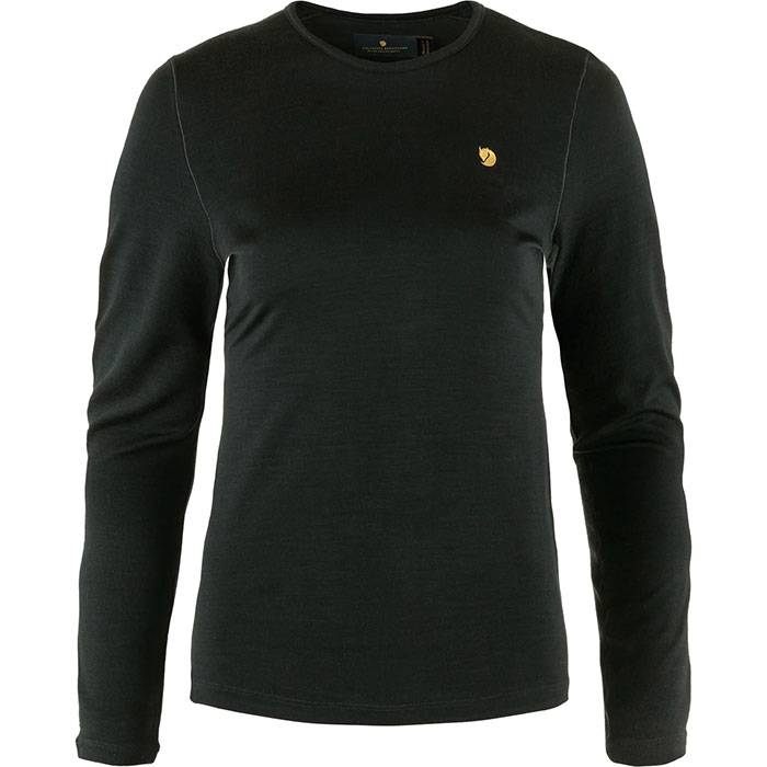 Fjällräven Bergtagen Thinwool Ls Kvinder / Damer, Black-Xs - Undertøj